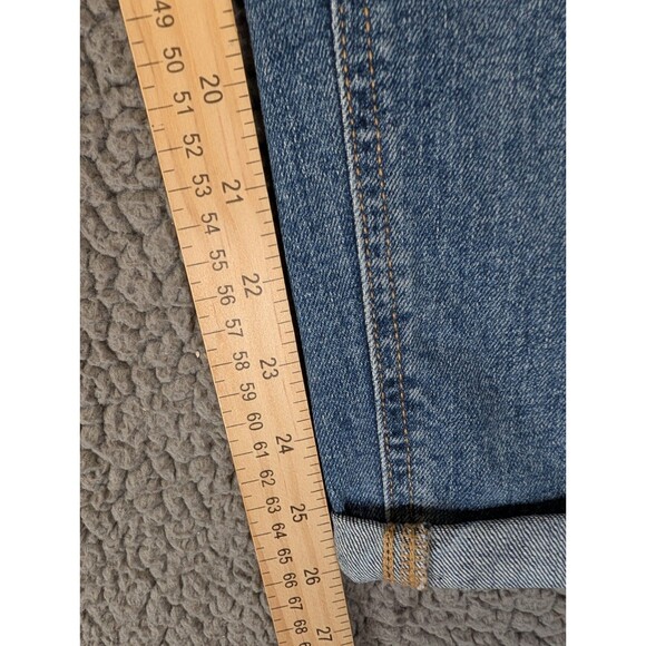 Old Navy Boyfriend Jeans Size 18 Mid Rise Distressed Holes Blue Stretch Denim - Picture 8 of 11